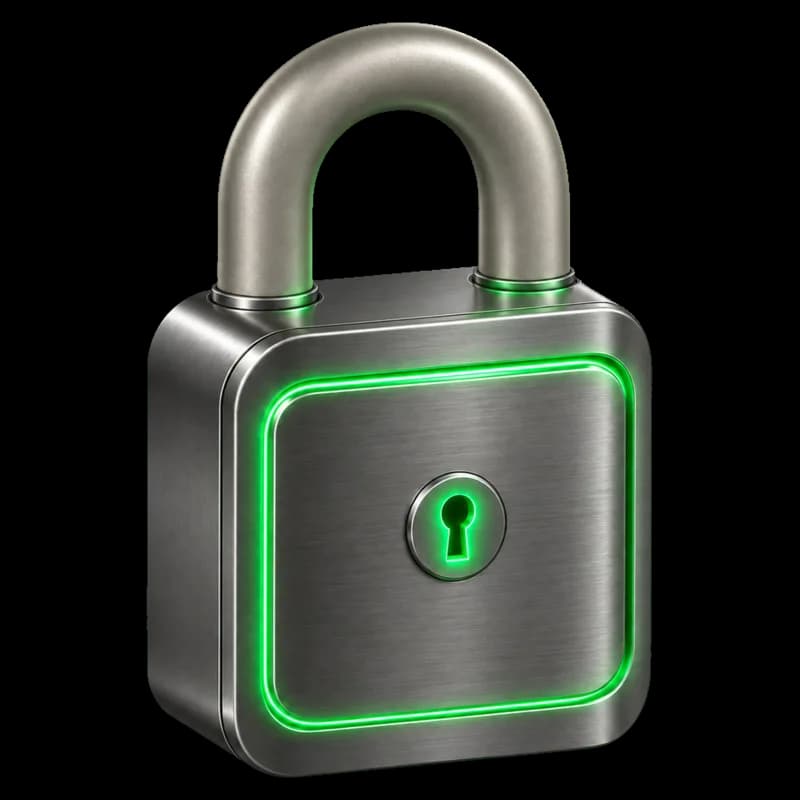 a locked padlock